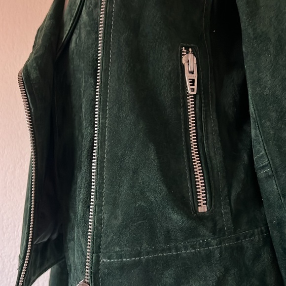Blank NYC, Size small, Dark Green Suede Jacket - Picture 4 of 14